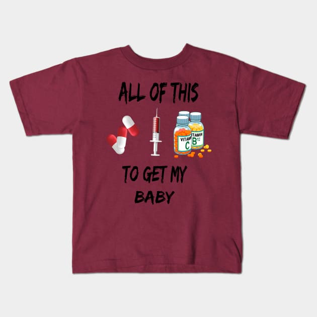 pregnant woman Kids T-Shirt by StoreMoustafa